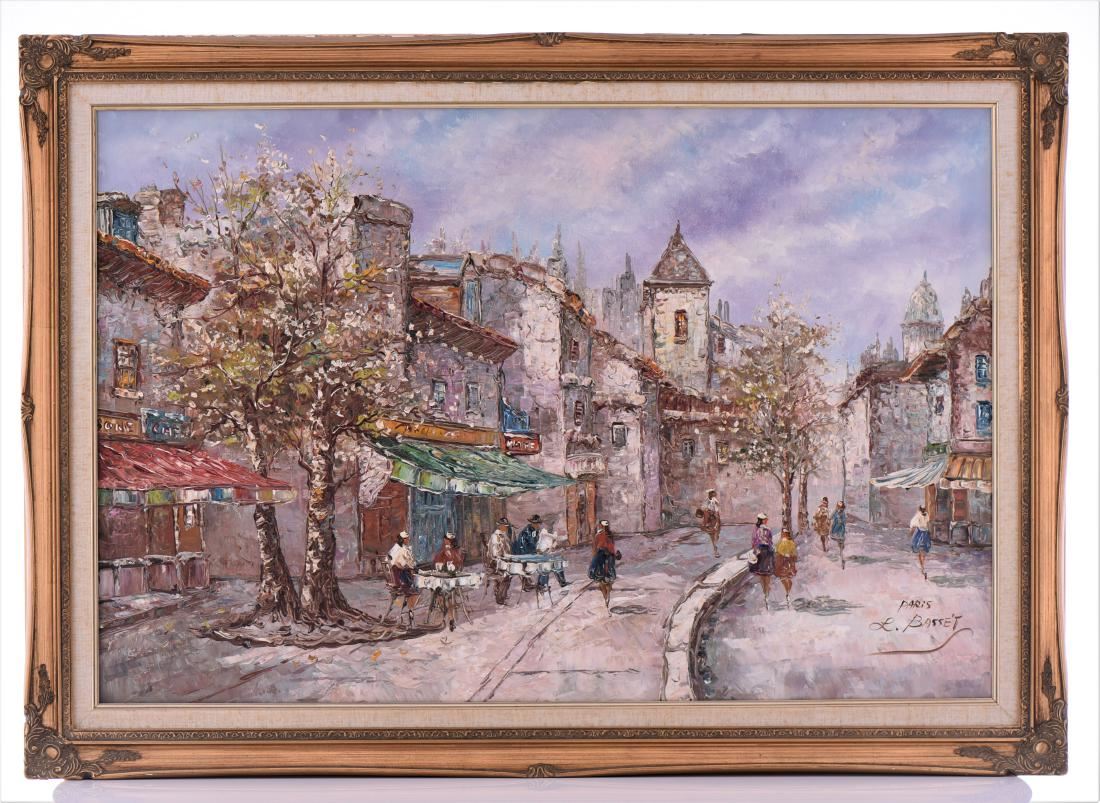 Louis Basset, 1948, Titled Paris, Oil