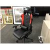 Image 2 : RED AND BLACK ADJUSTABLE RACING/GAMING CHAIR