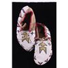 Image 22 : Cree Fully Beaded Hide Moccasins c. 1890