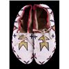 Image 3 : Cree Fully Beaded Hide Moccasins c. 1890