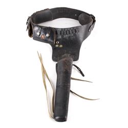 Early Leather Ammo Belt & Colt Walker Holster