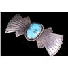 Image 2 : Old Pawn Navajo Sterling Silver & Turquoise Brooch
