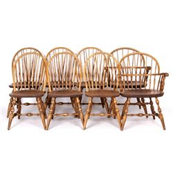 Collection of Windsor style Nichols & Stone Chairs