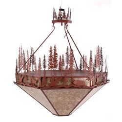 Meyda Tiffany Wildlife at Pine Lake Chandelier