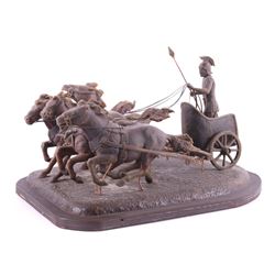 Roman Chariot Original Wax Sculpture