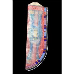 Crow Beaded Polychrome Painted Sheath 19th Century