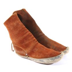 Apache Cactus Kicker Parfleche Moccasins c. 1900