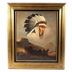 John Stanford Chief Portrait & Landscape Painting