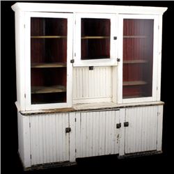 Mercantile Primitive Beadboard Hutch 1800's