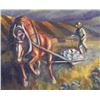 Image 3 : G.C. Wentworth Plowing Fields Oil Painting c. 1967