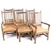 Image 1 : La Lune Collection Rustic Hickory & Leather Chairs