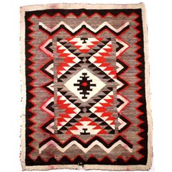 Navajo Old Crystal Trading Post Wool Rug c. 1900