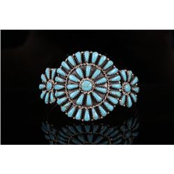 Navajo Petite Point Turquoise Bracelet
