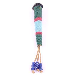 Sioux Fully Beaded Awl Case c. 1890