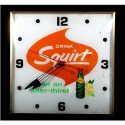 Vintage Analog Squirt Soda Advertising Clock