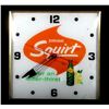 Image 1 : Vintage Analog Squirt Soda Advertising Clock
