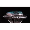 Image 4 : Signed Navajo Sterling and Blue Gem Turquoise Ring