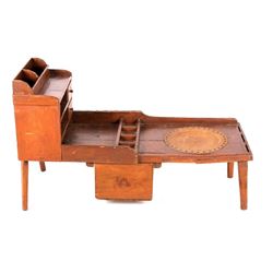 19th Century Cobblers Bench w/ Ornate leather Seat