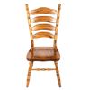Image 10 : American Slat-Back Shaker Style Solid Oak Chairs 6