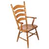 Image 3 : American Slat-Back Shaker Style Solid Oak Chairs 6