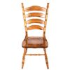 Image 9 : American Slat-Back Shaker Style Solid Oak Chairs 6