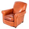 Image 3 : Edward H. Bohlin Leather Chair With Ottoman