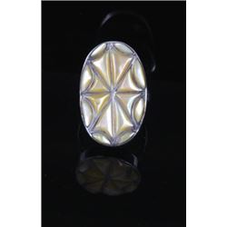 Navajo Sterling Silver and Mother of Pearl Ring