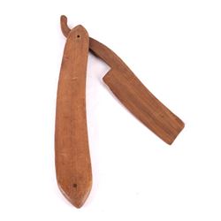 Early 1900's Wooden Barber Shop Trade Sign