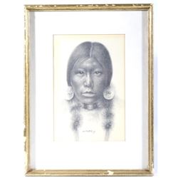 Snow Star Pencil Drawing By Arnold Flesher c. 1971