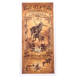 Miles City Bucking Horse Sale Poster Bob Coronato