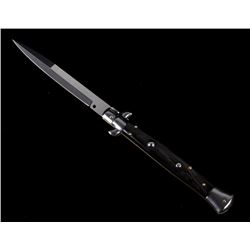 Frank B. Italian Stiletto Buffalo Horn Switchblade