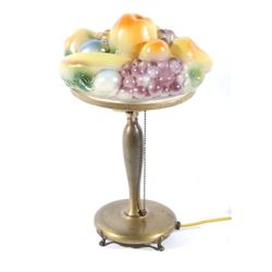 Pairpoint Puffy Fruit Table Lamp