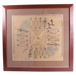 Early 1900's Navajo Yei Bichei & Rainbow Yei Art