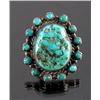 Image 1 : Navajo Sterling Silver Turquoise Nugget Ring