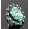 Image 2 : Navajo Sterling Silver Turquoise Nugget Ring