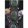 Image 4 : Old Pawn Carico Lake Turquoise Tri Stone Ring