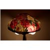 Image 12 : Pairpoint Puffy Reverse Painted Floral Lamp