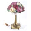 Image 2 : Pairpoint Puffy Reverse Painted Floral Lamp