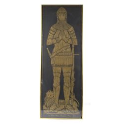 Sir Robert Wilson Brass Rubbing Westminster 1849