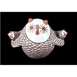 Zuni Polychrome Pottery Owl Figure Effigy c. 1900-
