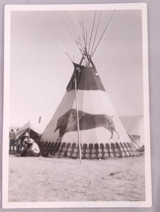 Blackfeet Tepee Original Photograph Browning MT