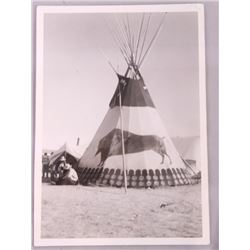 Blackfeet Tepee Original Photograph Browning MT