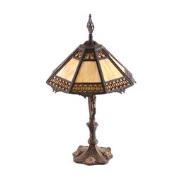 Antique Slag Glass Lamp