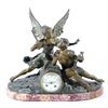 Image 1 : Geo Maxim Bronze and Porcelain Mantle Clock