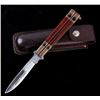Image 2 : Manila Folder Butterfly Knife with Leather Case