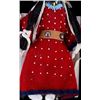 Image 2 : Native American Made Crow Indian Red Dress Doll
