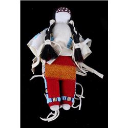 Native American Made Beaded Shawl Crow Indian Doll