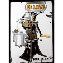De Laval Separator Co Porcelain Enamel Flange Sign