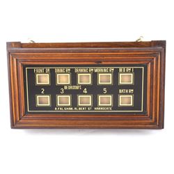 Edwardian Servants Bell Box Indicators
