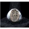 Image 2 : The Maze of Life Sterling silver and 14K Gold Ring